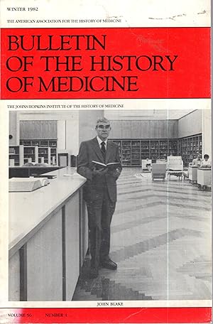 Seller image for Bulletin of the History of Medicine - Volume 56 - N 4 for sale by PRISCA