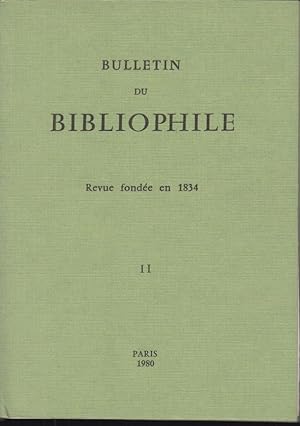 Image du vendeur pour Bulletin du Bibliophile. - N II mis en vente par PRISCA