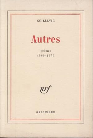Seller image for Autres : pomes 1969-1979 for sale by PRISCA