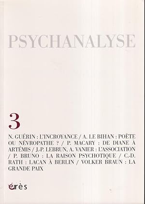 Seller image for Psychanalyse. - N 3 for sale by PRISCA