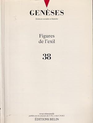 Seller image for Genses. Sciences sociales et histoire. - N 38 - Figures de l'exil. for sale by PRISCA