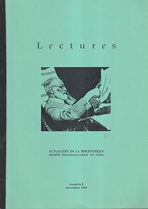 Imagen del vendedor de Lectures. - Actualits de la Bibliothque. - Socit Psychanalytique de Paris - N 8 a la venta por PRISCA