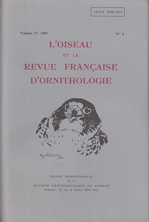 Seller image for L'Oiseau et la Revue Franaise d'Ornithologie. - Volume 57 - N 4 for sale by PRISCA