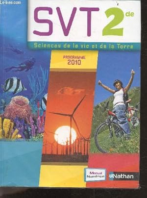 Imagen del vendedor de SVT 2de - sciences de la vie et de la terre - programme 2010 a la venta por Le-Livre