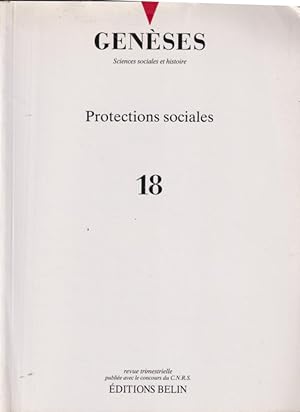 Bild des Verkufers fr Genses. Sciences sociales et histoire. - N 18 - Protections sociales. zum Verkauf von PRISCA