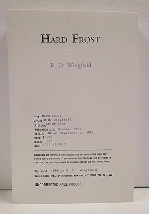 Seller image for Hard Frost for sale by Tall Stories Book & Print Gallery