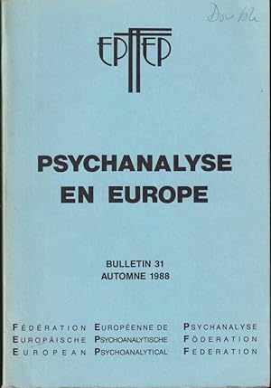 Seller image for Psychanalyse en Europe. - Bulletin 31 for sale by PRISCA