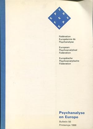 Seller image for Psychanalyse en Europe. - Bulletin 56 - Anne 2002 for sale by PRISCA