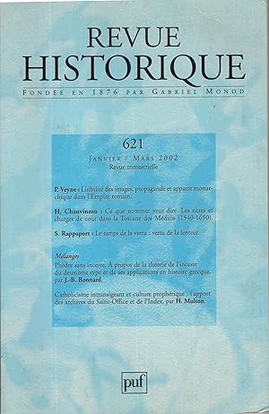 Seller image for Revue Historique - N 621 - Tome CCCIV/1 - 126 Anne for sale by PRISCA