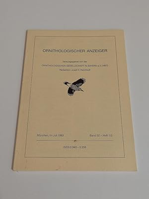 Bild des Verkufers fr Ornithologischer Anzeiger : Band 32 - Heft 1/2, Juli 1993 zum Verkauf von BcherBirne