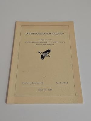 Bild des Verkufers fr Ornithologischer Anzeiger : Band 31 - Heft 3, Dezember 1992 zum Verkauf von BcherBirne