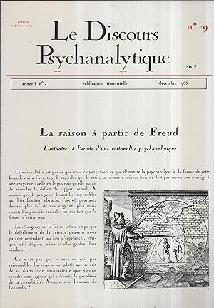 Image du vendeur pour Le Discours Psychanalytique - N 9 - Anne 3 - N 4 - Dcembre 1983. mis en vente par PRISCA