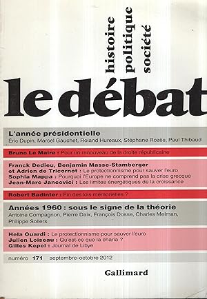 Seller image for Le Dbat - N 171 - Septembre/Octobre 2012 for sale by PRISCA