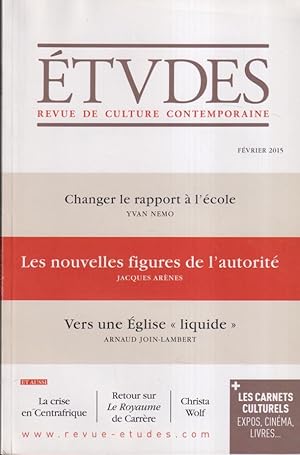 Image du vendeur pour tudes. - Revue de culture contemporaine. - N 4213 mis en vente par PRISCA