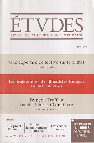 Image du vendeur pour tudes. - Revue de culture contemporaine. - N 4217 - 159 Anne mis en vente par PRISCA