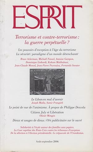 Seller image for Esprit. - N 327 - Terrorisme et contre-terrorisme : la guerre perptuelle ? for sale by PRISCA