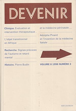 Image du vendeur pour Devenir. - Volume 8 - N 3 mis en vente par PRISCA