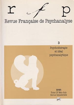 Bild des Verkufers fr Revue Franaise de Psychanalyse - N 3 - Tome LV - Psychothrapie et idal psychanalytique. zum Verkauf von PRISCA