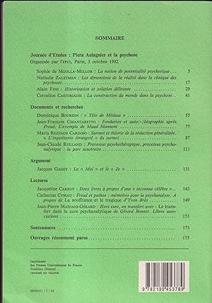 Seller image for Psychanalyse  l'Universit - Tome 18 - N 71 - Juillet 1993 for sale by PRISCA