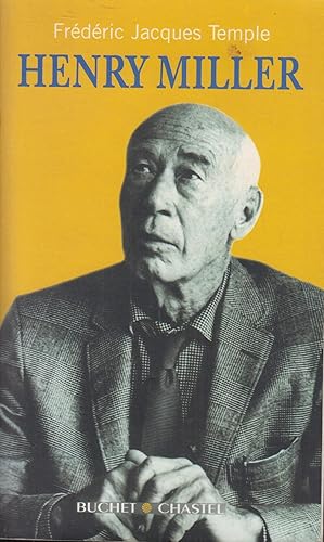 Bild des Verkufers fr Henry Miller zum Verkauf von PRISCA