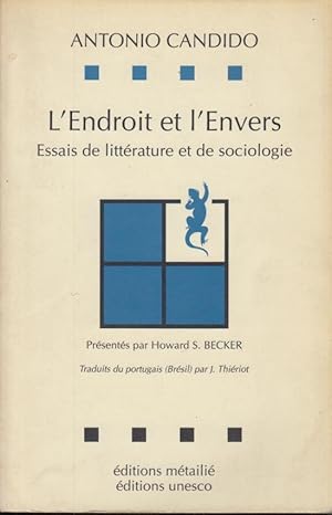 Seller image for L'endroit et l'envers : essais de littrature et de sociologie for sale by PRISCA