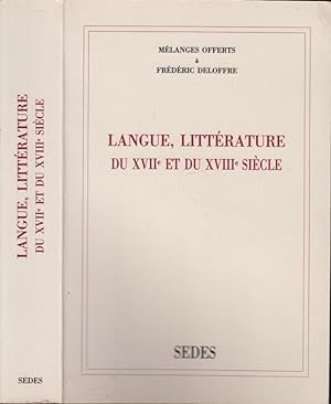 Immagine del venditore per Langue, littrature du XVIIe et du XVIIIe sicle venduto da PRISCA