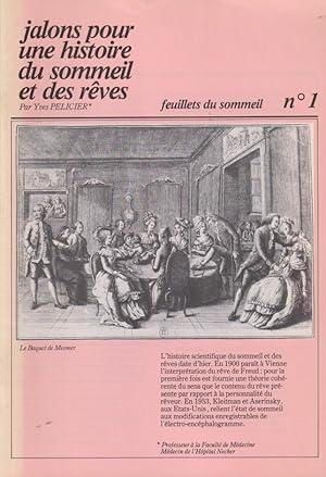 Imagen del vendedor de Jalons pour une histoire du sommeil et des rves a la venta por PRISCA