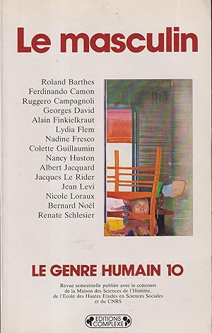Seller image for Le Genre Humain. - N 10 - Le masculin. for sale by PRISCA