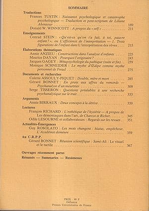 Bild des Verkufers fr Psychanalyse  l'Universit - Tome 11 - N 42 - Avril 1986 zum Verkauf von PRISCA