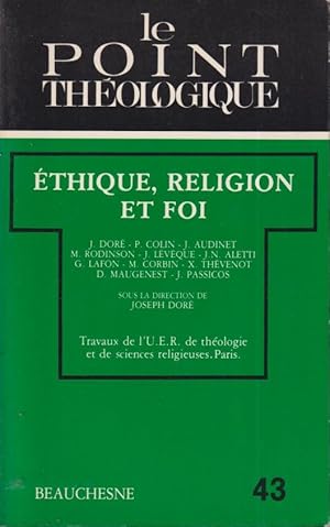 Immagine del venditore per Ethique, religion et foi : travaux de l' U.E.R. de thologie et des sciences religieuses, Paris venduto da PRISCA