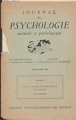 Image du vendeur pour Journal de psychologie normale et pathologique / dir. Pierre Janet, Georges Dumas mis en vente par PRISCA