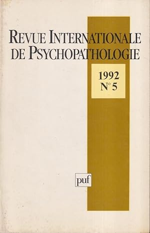 Immagine del venditore per Revue Internationale de Psychopathologie - N 5 venduto da PRISCA