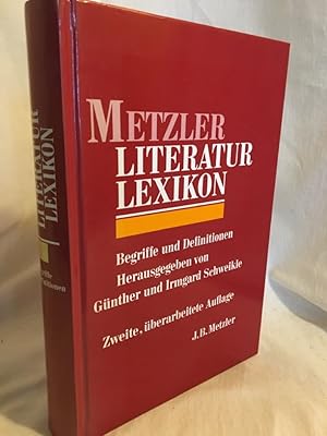 Bild des Verkufers fr Metzler-Literatur-Lexikon: Begriffe und Definitionen. zum Verkauf von Versandantiquariat Waffel-Schrder
