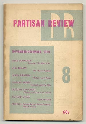 Bild des Verkufers fr Partisan Review - Volume XVII, Number 8, November-December, 1950 zum Verkauf von Between the Covers-Rare Books, Inc. ABAA