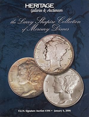 Imagen del vendedor de Heritage F.U.N. Signature Auction, #394: The Larry Shapiro Collection of Mercury Dimes a la venta por Birkitt's Books