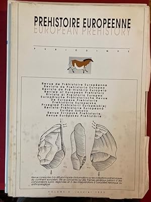 Seller image for Prhistoire Europenne. European Prehistory. Revue. Volume 3, January 1993. for sale by Plurabelle Books Ltd