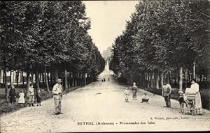 Bild des Verkufers fr Ansichtskarte / Postkarte Rethel-Ardennes, Promenade des Isles zum Verkauf von akpool GmbH