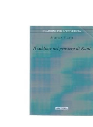 Imagen del vendedor de Il sublime nel pensiero di Kant. Quaderni per L'Universita; 3. a la venta por Fundus-Online GbR Borkert Schwarz Zerfa