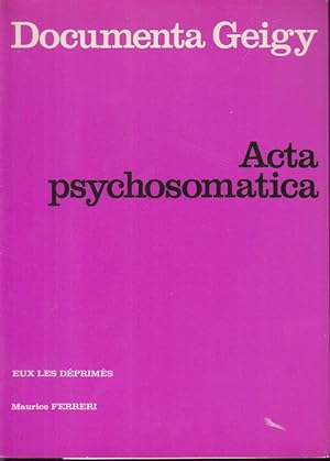 Imagen del vendedor de Documenta Geigy. - Acta psychosomatica - Eux les dprims. a la venta por PRISCA