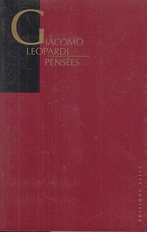 Immagine del venditore per PENSEES venduto da PRISCA