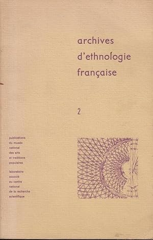 Image du vendeur pour Archives d'Ethnologie Franaise - N 2 - changes et Communications mis en vente par PRISCA