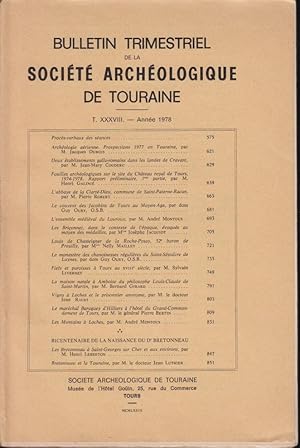 Imagen del vendedor de Bulletin Trimestriel de la Socit de Touraine - T. XXVIII - Anne 1978 a la venta por PRISCA