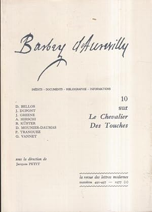 Seller image for Barbey d'Aurevilly / 10, Sur "le Chevalier Des Touches." for sale by PRISCA