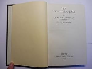 Imagen del vendedor de THE NEW DESPOTISM. a la venta por Antiquariat am Ungererbad-Wilfrid Robin