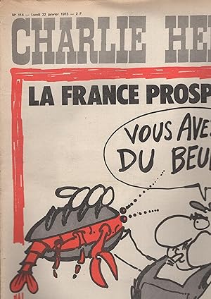 Bild des Verkufers fr Charlie Hebdo N 114 - Lundi 22 Janvier 1973 zum Verkauf von PRISCA