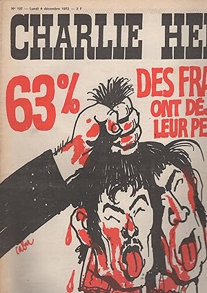 Bild des Verkufers fr Charlie Hebdo N 107- Lundi 4 dcembre 1972 zum Verkauf von PRISCA