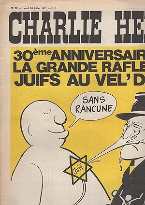 Bild des Verkufers fr Charlie Hebdo N 88 - Lundi 24 Juillet 1972 zum Verkauf von PRISCA