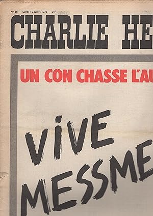 Bild des Verkufers fr Charlie Hebdo N 86 - Lundi 10 Juillet 1972 zum Verkauf von PRISCA