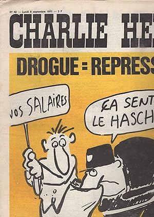 Bild des Verkufers fr Charlie Hebdo N 42 - Lundi 6 Septembre 1971 zum Verkauf von PRISCA