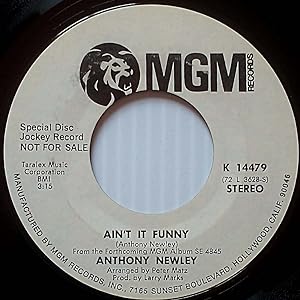 Seller image for Ain't It Funny [7" 45 rpm Promo] for sale by Kayleighbug Books, IOBA
